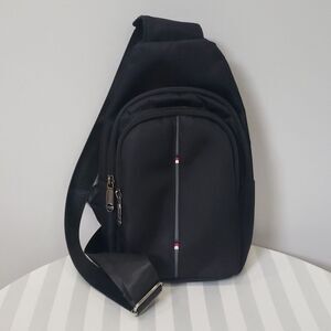 Westend Belt Sling Crossbody Travel Bag Black Unisex